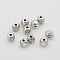 Tibetan Style Alloy Corrugate Round Spacer Beads, Antique Silver, 5mm, Hole: 1mm