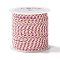 4-Ply Polycotton Cord, Handmade Macrame Cotton Rope, with Gold Wire, for String Wall Hangings Plant Hanger, DIY Craft String Knitting, Light Coral, 1.5mm, about 21.8 yards(20m)/roll