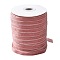 Single Face Velvet Ribbon, Pink, 3/8 inch(9.5~10mm), about 50yards/roll(45.72m/roll)