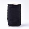 (Defective Closeout Sale: Spool Go Mouldy), Flat Elastic Band, Braided Stretch Strap Cord Roll for Sewing Crafting and Mask Making, Black, 5x0.5mm, about 170yard/roll