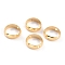 Brass Beads Frames, Long-Lasting Plated, Round Ring, Real 24K Gold Plated, 9x2.5mm, Hole: 1.2mm