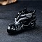 Natural Obsidian Ornament Home Desktop Decoration Craft, Dragon, 60mm