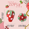 20Pcs Handmade Lampwork Bumpy Beads LAMP-YW0001-81-3