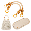 3Pcs 2 Styles PU Leather & Iron Oval Bottom FIND-PH0003-54-1
