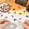 50Pcs 6 Styles Alloy Enamel Pendants ENAM-YW0008-88-5