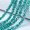 Electroplate Glass Beads Strands EGLA-A034-T10mm-B04-1