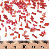 Tube AB-Color Plated Glass Bugle Beads SEED-R011-165B-5