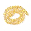 Synthetic Moonstone Beads Strands G-F142-6mm-10-2