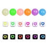 450pcs 18 Colors Opaque Acrylic European Beads MACR-SZ0001-17-6