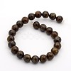 Natural Bronzite Round Bead Strands G-M272-05-6mm-2