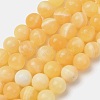 Natural Honey Jade Bead Strands G-K153-B26-10mm-2