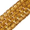 Transparent Glass Beads Strands GLAA-R041-8x8mm-A07-1