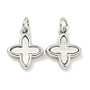 Brass with Sea Shell Charms KK-Q820-15P-1