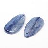 Teardrop Natural Kyanite/Cyanite/Disthene Pendants G-O149-01-2