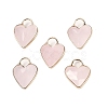 Natural Rose Quartz Faceted Pendans KK-L218-005G-04-1