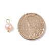 Natural Cultured Freshwater Pearl Charms X-PALLOY-JF01098-02-3
