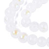 Electroplate Imitation Jade Glass Beads Strands EGLA-Q132-6MM-01B-01-3