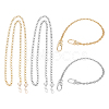 4Pcs 4 Style Iron Cable & Curb Chain Bag Handles FIND-WR0002-08-1