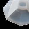 Faceted Hexagon DIY Silicone Candle Cup Molds DIY-P078-05-9