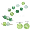 100Pcs Transparent Frosted Glass Beads Strands GLAA-CJ0002-04-2