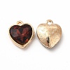 Faceted Glass Rhinestone Pendants GLAA-I051-B04-1