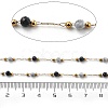 Sodalite & Howlite & 304 Stainless Steel Beads Link Chains CHS-K021-01G-02-3