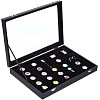 Wood Pin Display Case CON-WH0084-31-1