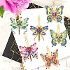 DIY Diamond Painting Butterfly Keychain Kits PW-WGC0FFB-01-2