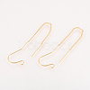 Brass Stud Earring Findings X-KK-Q735-363G-1