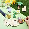 1Set Laser Cut Wood Shapes Pendants WOOD-CJ0002-23-4