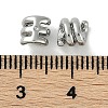 Brass Micro Pave Cubic Zirconia Beads KK-P283-12P-3