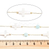 Handmade Round & Cross Natural Shell Beaded Chains CHS-P019-03G-C-2
