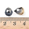 Electroplated Glass Beads GLAA-K062-01A-FR10-3