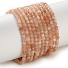 Natural Sunstone Beads Strands G-C284-C02-3mm-01-2