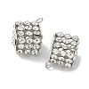 Brass Rhinestone Pendants KK-U057-01P-02-2
