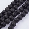 Natural Lava Rock Beads Strands G-F436-12mm-1