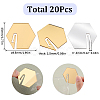 Acrylic Mirror Wine Glass Charms AJEW-SC0002-53C-01-2