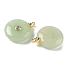 Dyed Natural White Jade Pendants G-H328-08G-A11-2