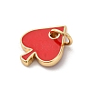 Brass Enamel Charms KK-Q098-25G-A01-2