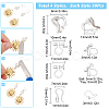 150Pcs 3 Style Plastic Clip-on Earring Findings KY-SC0001-72-2