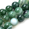 Natural Striped Agate/Banded Agate Beads Strands G-S259-04E-8mm-1