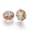 Alloy Rhinestone European Beads CPDL-H998-2