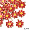20Pcs Eco-Friendly Alloy Enamel Pendants ENAM-YW0005-85A-1