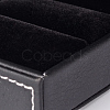 Rectangle Imitation Leather Ring Boxes LBOX-F001-04-4