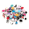 70Pcs 7 Style UV Plating Acrylic European Beads OACR-LS0001-05-2