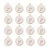 Golden Plated Alloy Charms X-ENAM-S118-01P-2