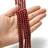 Eco-Friendly Dyed Glass Pearl Round Beads Strands HY-A008-6mm-RB038-4