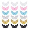 ARRICRAFT 36Pcs 6 Colors Plastic Angel Wings Ornament DIY-AR0002-99B-1