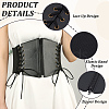 1Pc Imitation Leather Elastic Belts for Women AJEW-CL0002-90-6