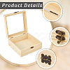 Wooden Storage Boxes WOCR-CL0001-01B-6